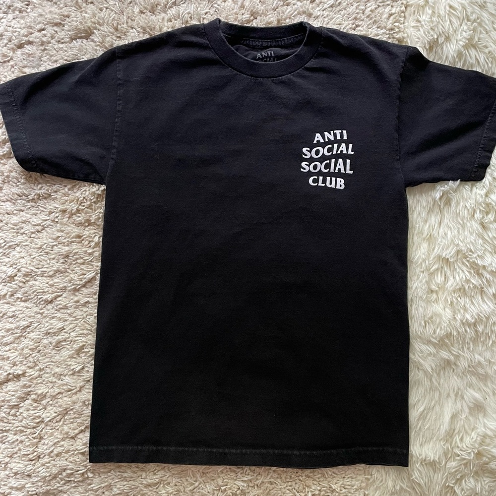 Authentic Vintage Anti Social Social Club ASSC t-shirt in Black, size Small
